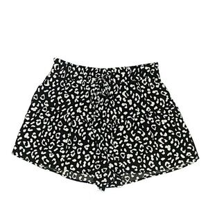 Leopard Print High Waist Women's Shorts NWT